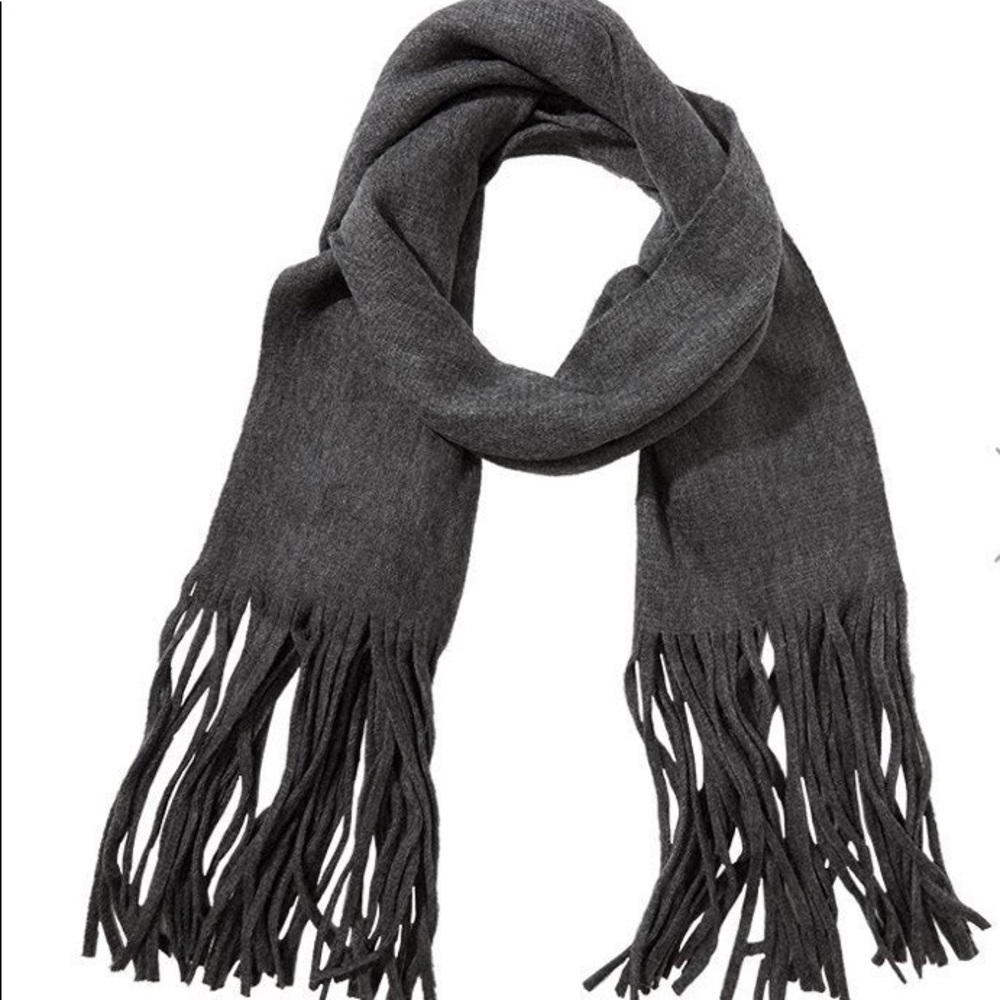 Lucky Brand Brushed Solid Gray Scarf